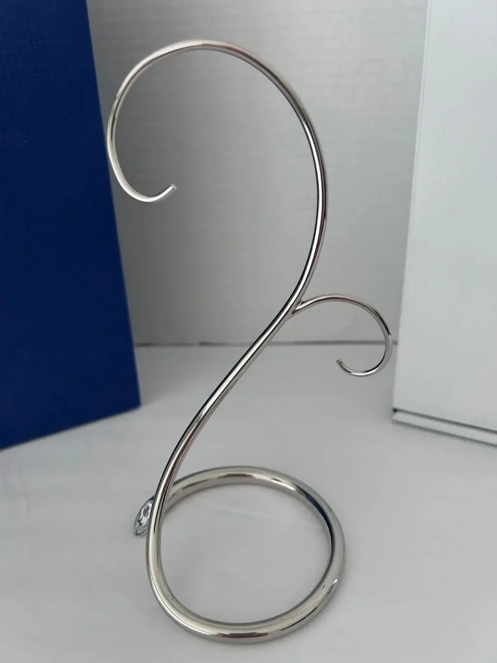 Swarovski Crystal Christmas Small 7” Ornament Holder Stand Hook Display 1076800